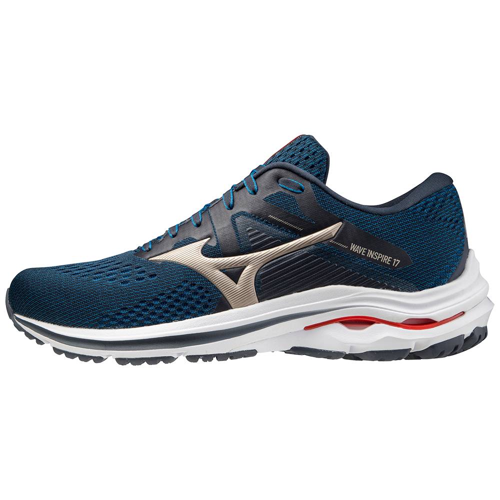 Mizuno Wave Inspire 17 2E (Wide) Férfi Futócipő Sötétkék RJD071843